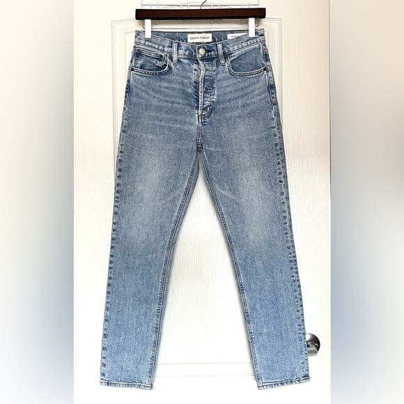 Denim Forum Denim - Aritzia Denim Forum The Yoko High Rise Slim Jeans, 27 Indigo Wash CigaretteJean